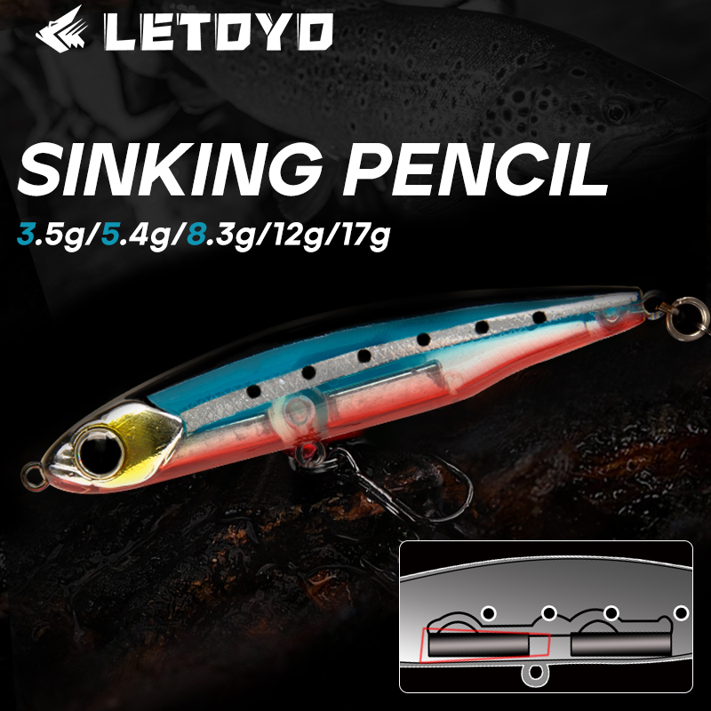 Fishing Lure Making Kit - LETOYO Sinking Pencil 17g 12g-3.5g Artificial