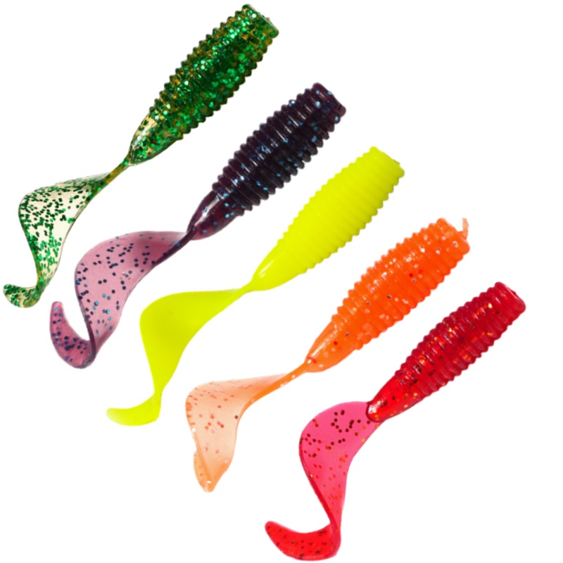 Fishing Lure Swimbait - Wondersee 50PCS Soft Bait Worm Fishing