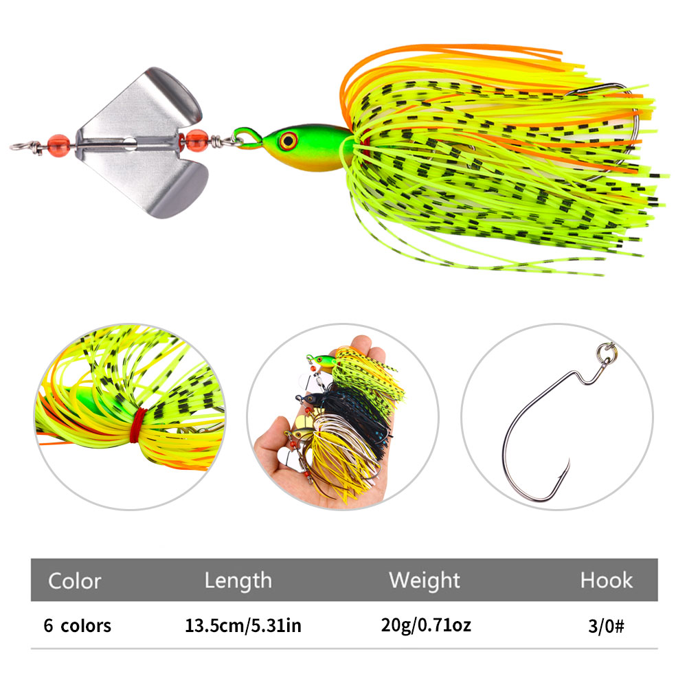 Buzzbait Fishing Lure with Rot - Fishing Lure Blade Bait recension och pris
