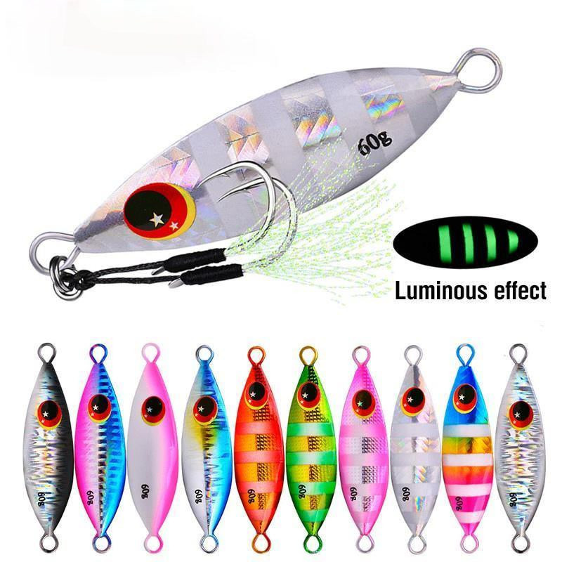 Metal Jig Spoon Lure 10-60g Fi - Fishing Lure Buzzbait recension och pris