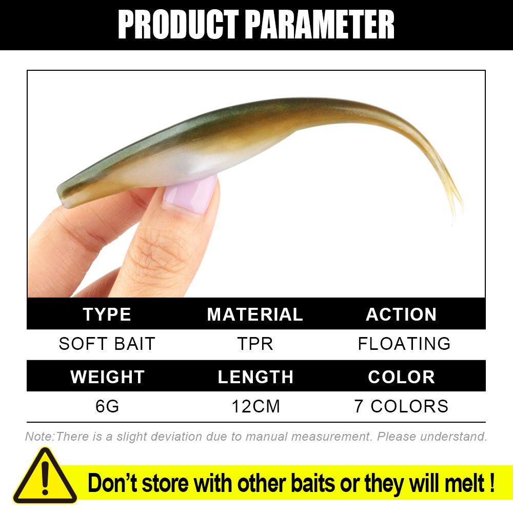 Spinpoler Jerk shad Floating T - Fishing Lure Soft Plastic recension och pris
