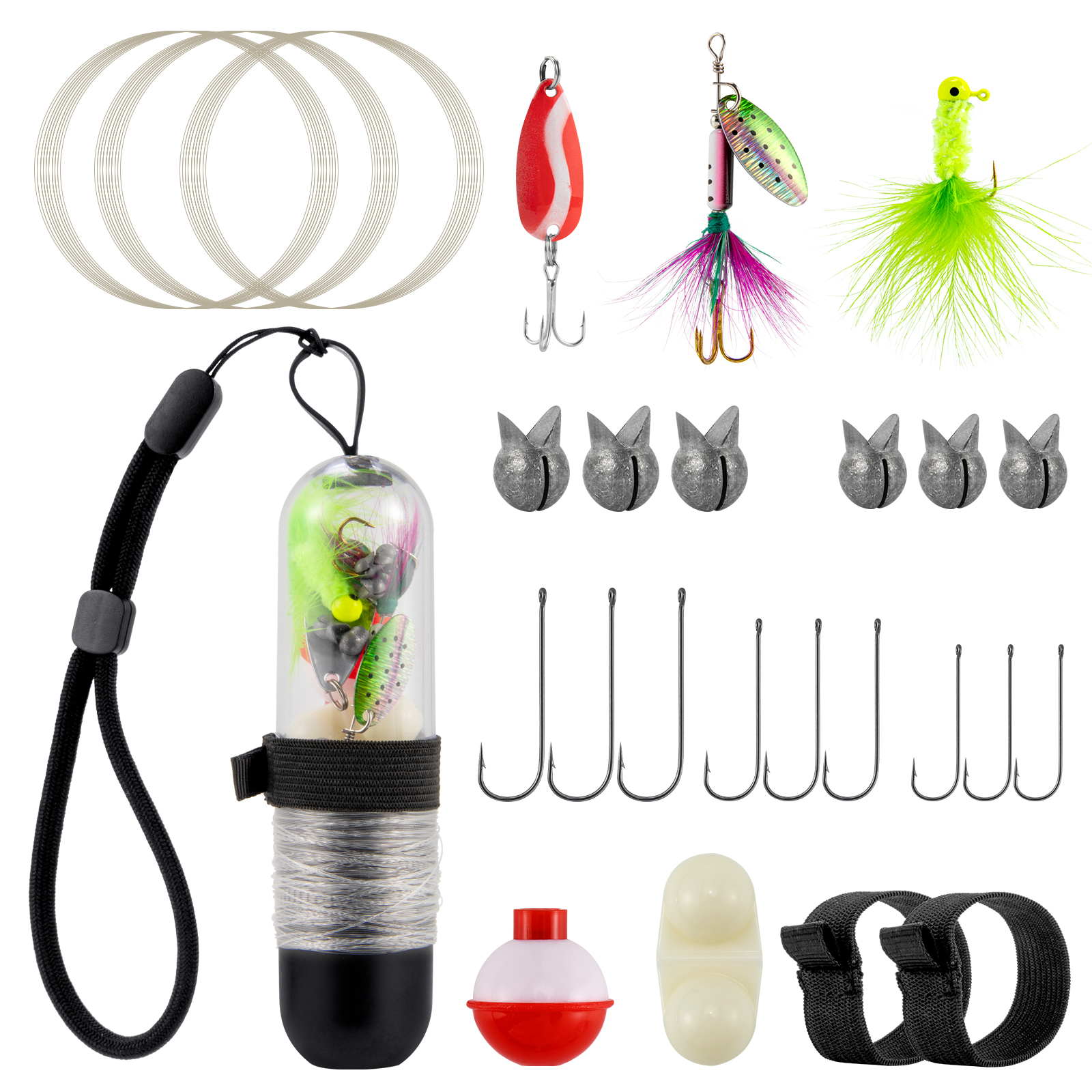 25pcs Survival Fishing Kit Poc - Fishing Lure Spinner recension och pris