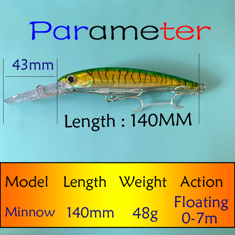 Testar Fishing Lure 140mm 48g  - Fishing Lure Buzzbait recension och pris