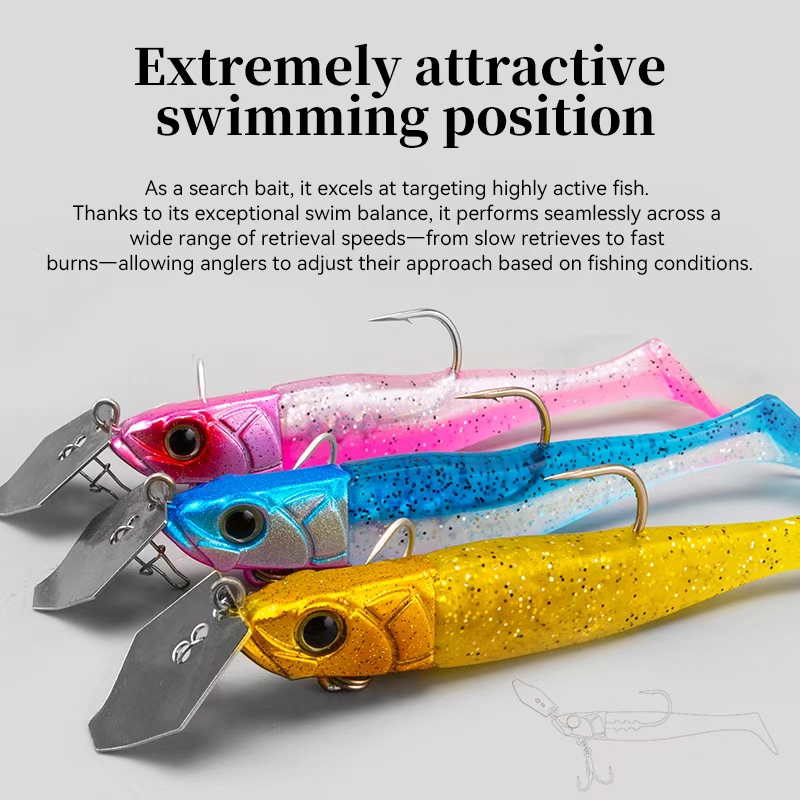 TSURINOYA FLUTTER 110mm 32g Lo - Fishing Lure Blade Bait recension och pris