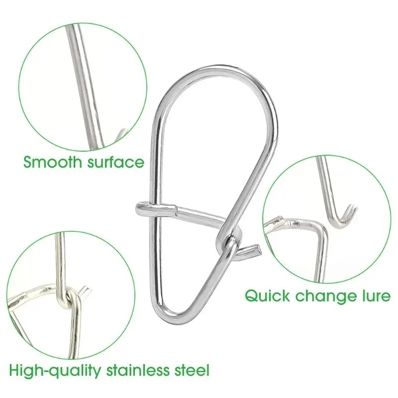100/200PCS Stainless Steel Fis - Fishing Lure Accessories recension och pris