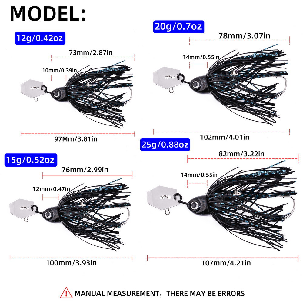 Wholesale Weedless Long Cast S - Fishing Lure Blade Bait recension och pris