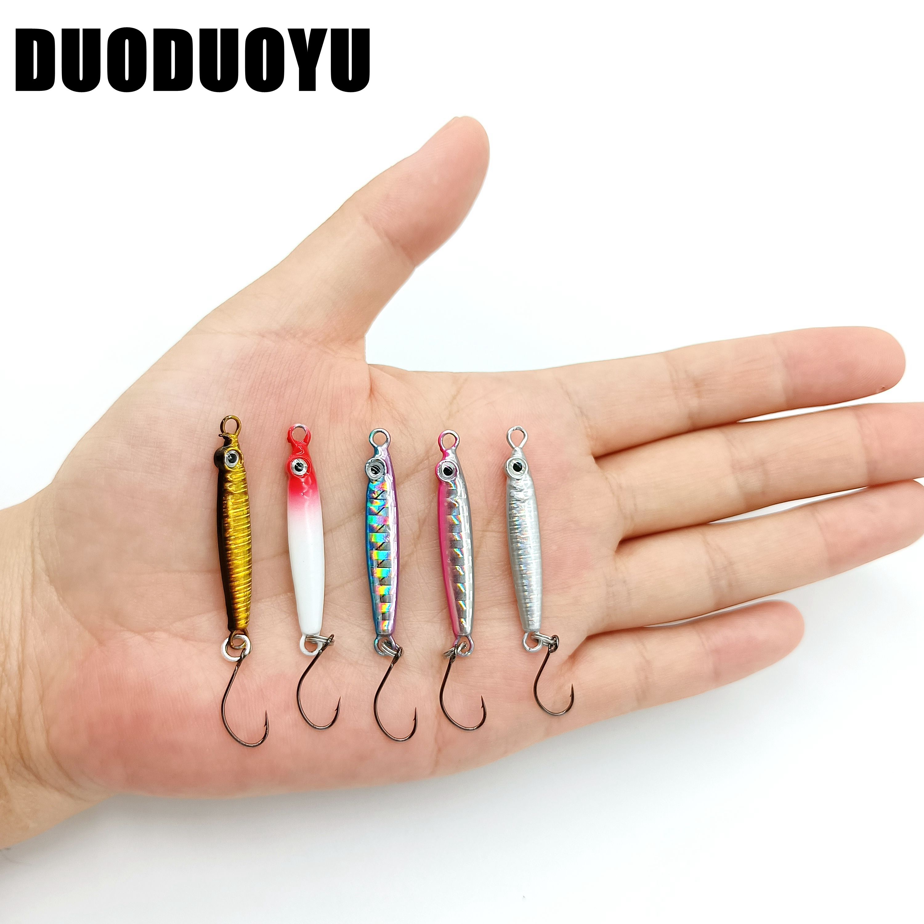 DUODUOYU 5PCS Mini  Metal Jig  - Fishing Lure Soft Plastic recension och pris
