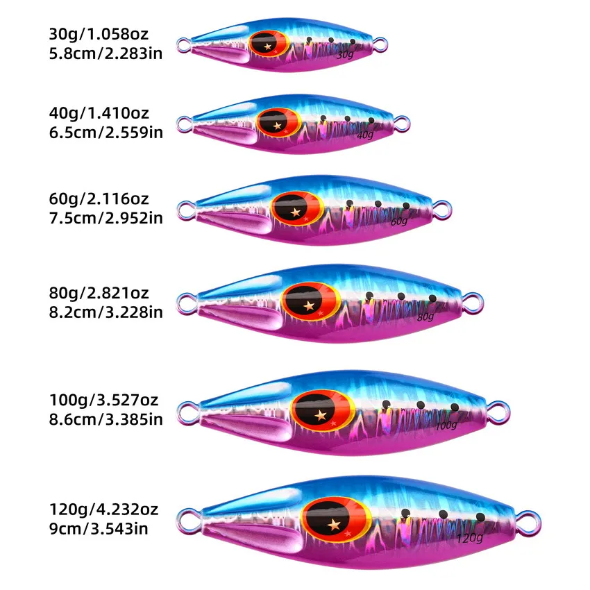 30g 40g 60g 80g 100g 120g Meta - Fishing Lure Spoon recension och pris