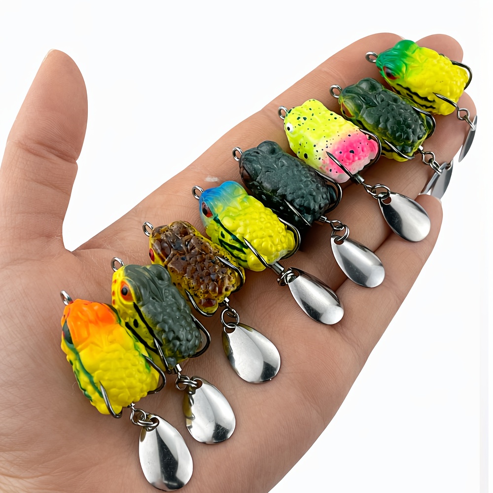 8pcs Topwater Frog Fishing Lur - Fishing Lure Blade Bait recension och pris