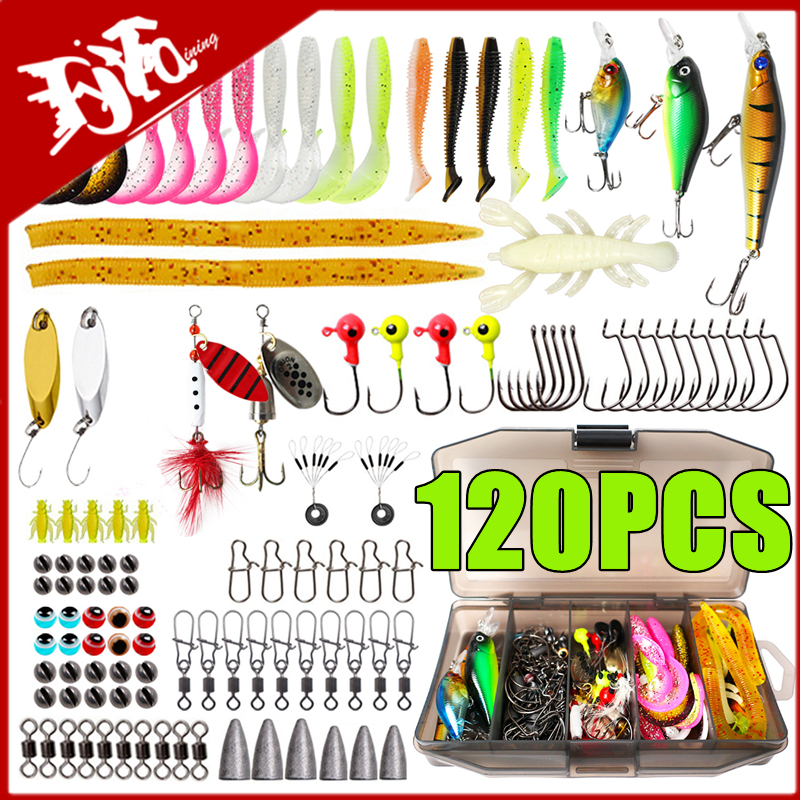 New 120PCS Fishing Lure Set So - Fishing Lure Swimbait recension och pris