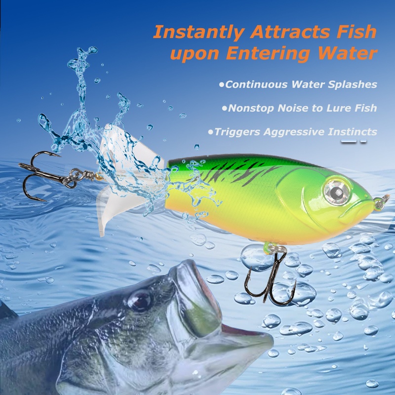 Wondersee 3-Blade Topwater Fis - Fishing Lure Blade Bait recension och pris