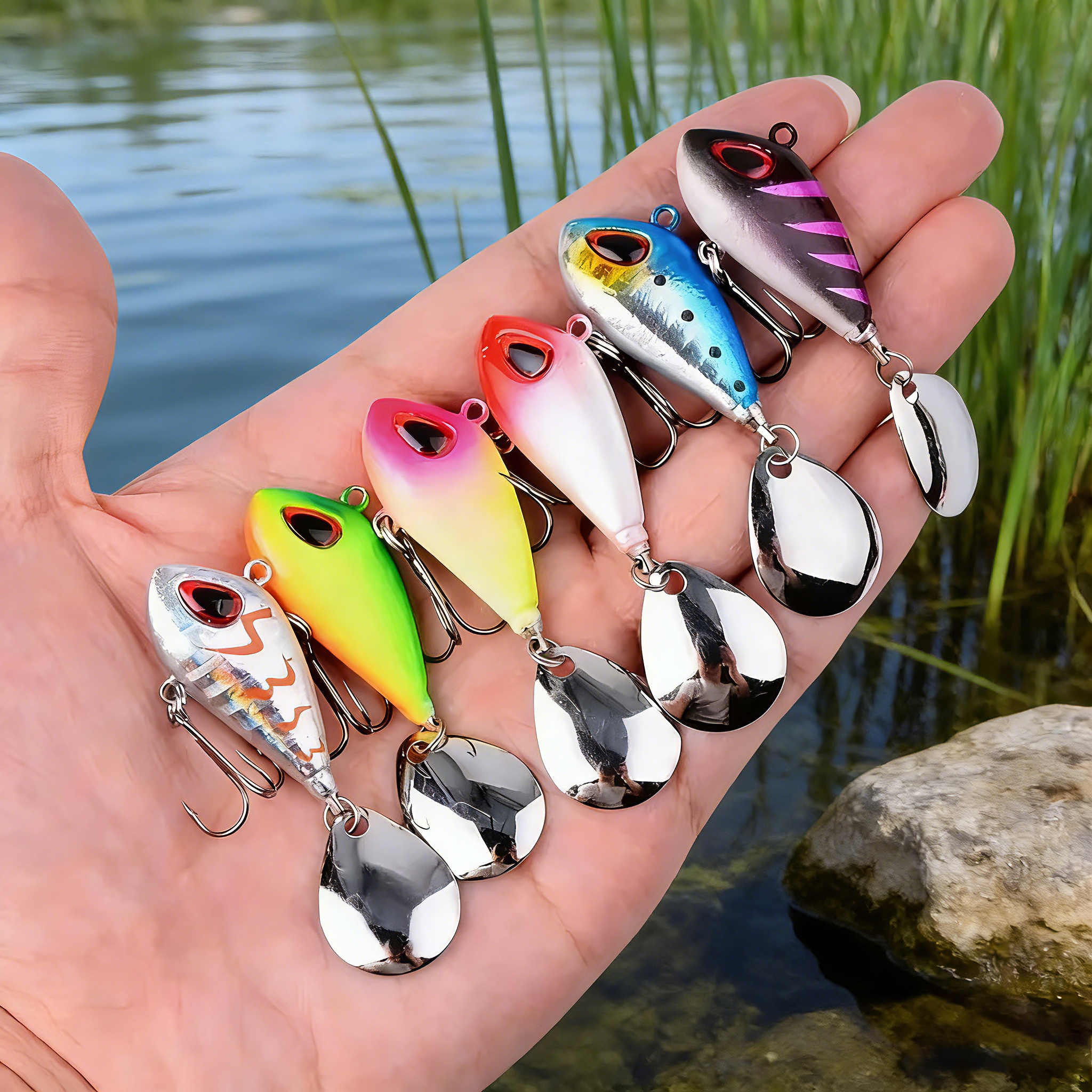 5/6pcs Mini VIB With Spoon Fis - Fishing Lure Crankbait recension och pris
