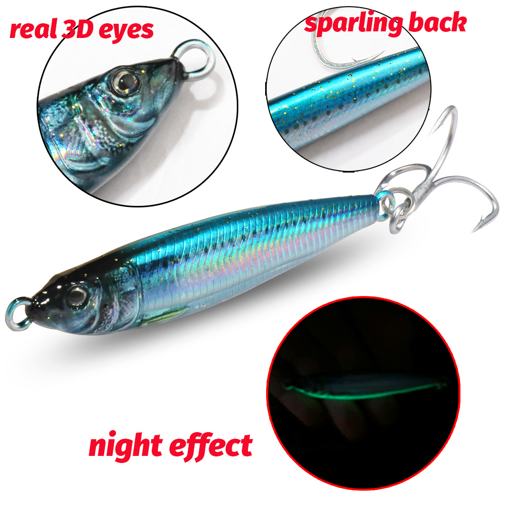 GOBAIT Metal Jig Lure 20g 30g  - Fishing Lure Blade Bait recension och pris