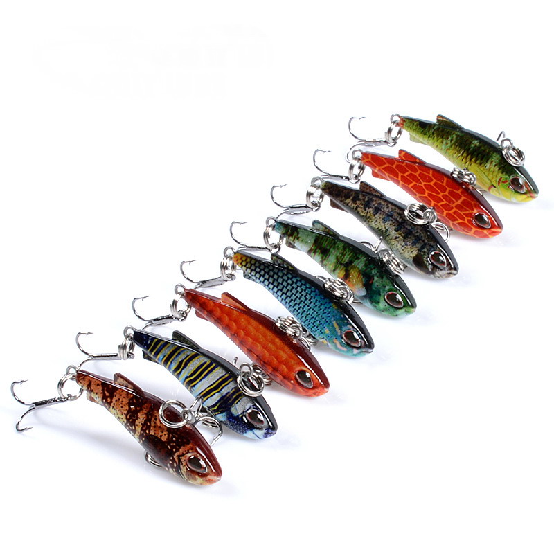 8pcs 4cm 4g Mini Lipless VIB F - Fishing Lure Buzzbait recension och pris