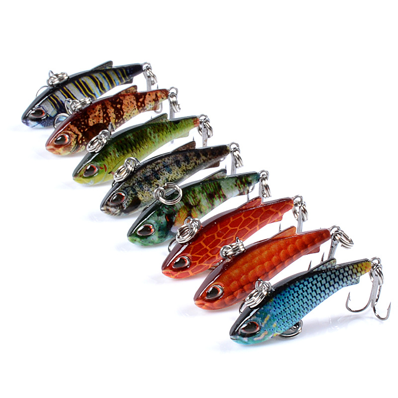 8pcs 4cm 4g Mini Lipless VIB F - Fishing Lure Buzzbait recension och pris