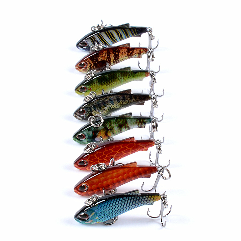 8pcs 4cm 4g Mini Lipless VIB F - Fishing Lure Buzzbait recension och pris