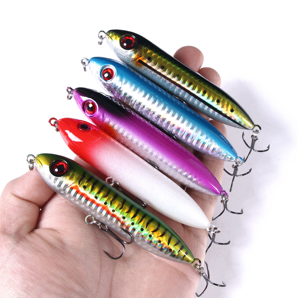 5pcs 10cm 12g Pencil Fishing t - Fishing Lure Topwater recension och pris