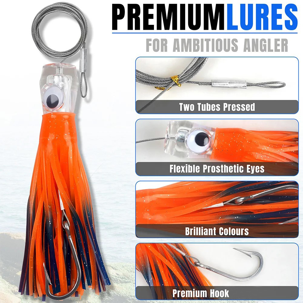 6Pcs Saltwater Tolling Lures S - Fishing Lure Buzzbait recension och pris