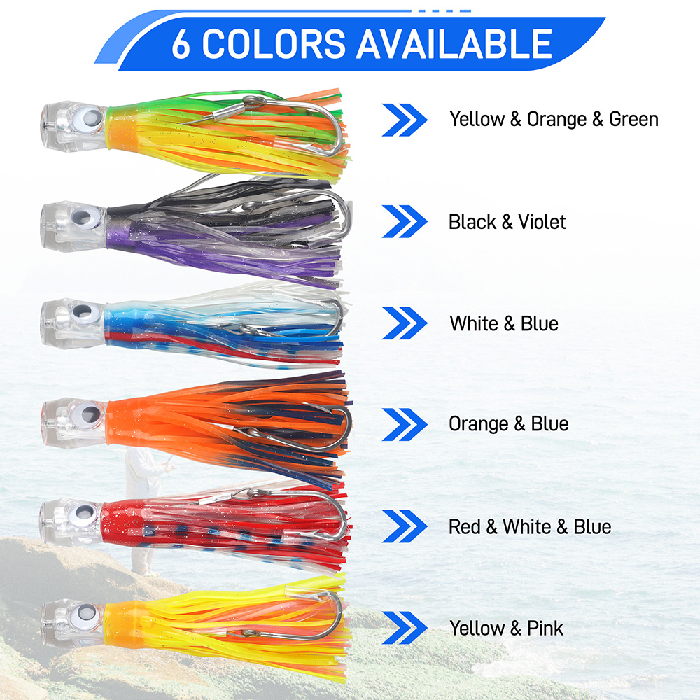 6Pcs Saltwater Tolling Lures S - Fishing Lure Buzzbait recension och pris