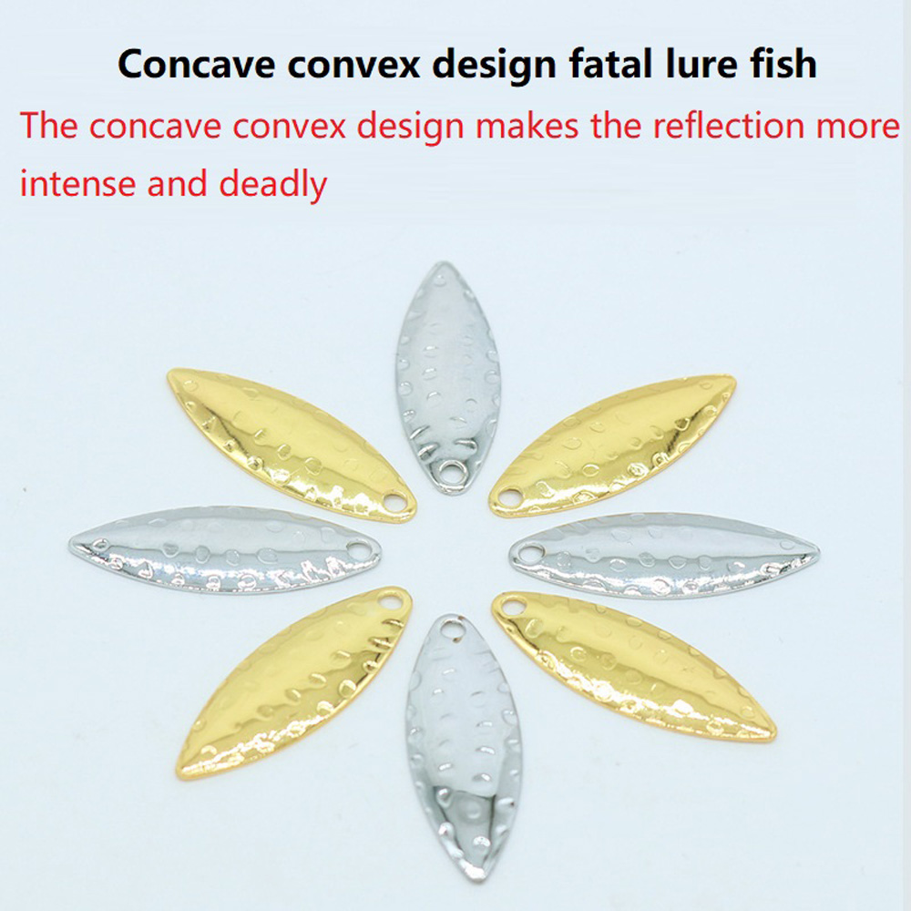 10Pcs/lot Willow leaf Sequin P - Fishing Lure Spinner recension och pris