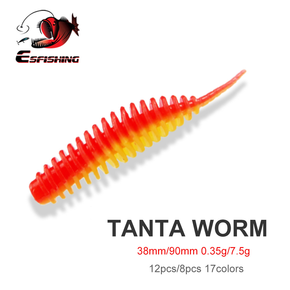 ESFISHING Fishing Tiny Worm Ba - Fishing Lure Soft Plastic recension och pris