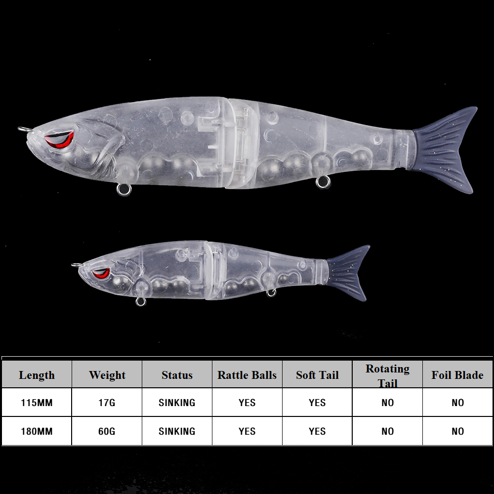 Chan’sHuang 5PCS Unpainted Bla - Fishing Lure Popper recension och pris