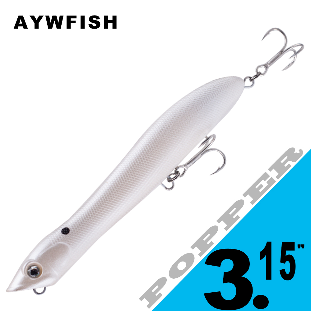 AYWFISH 8CM 6.2G Baby Popper F - Fishing Lure Popper recension och pris