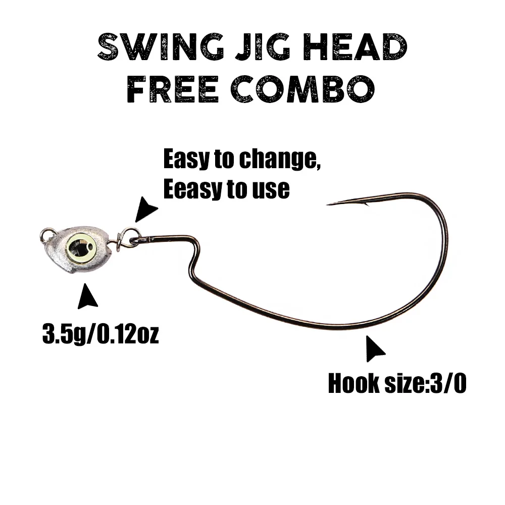 B&U Swing Jig head cheburashka - Fishing Lure Accessories recension och pris