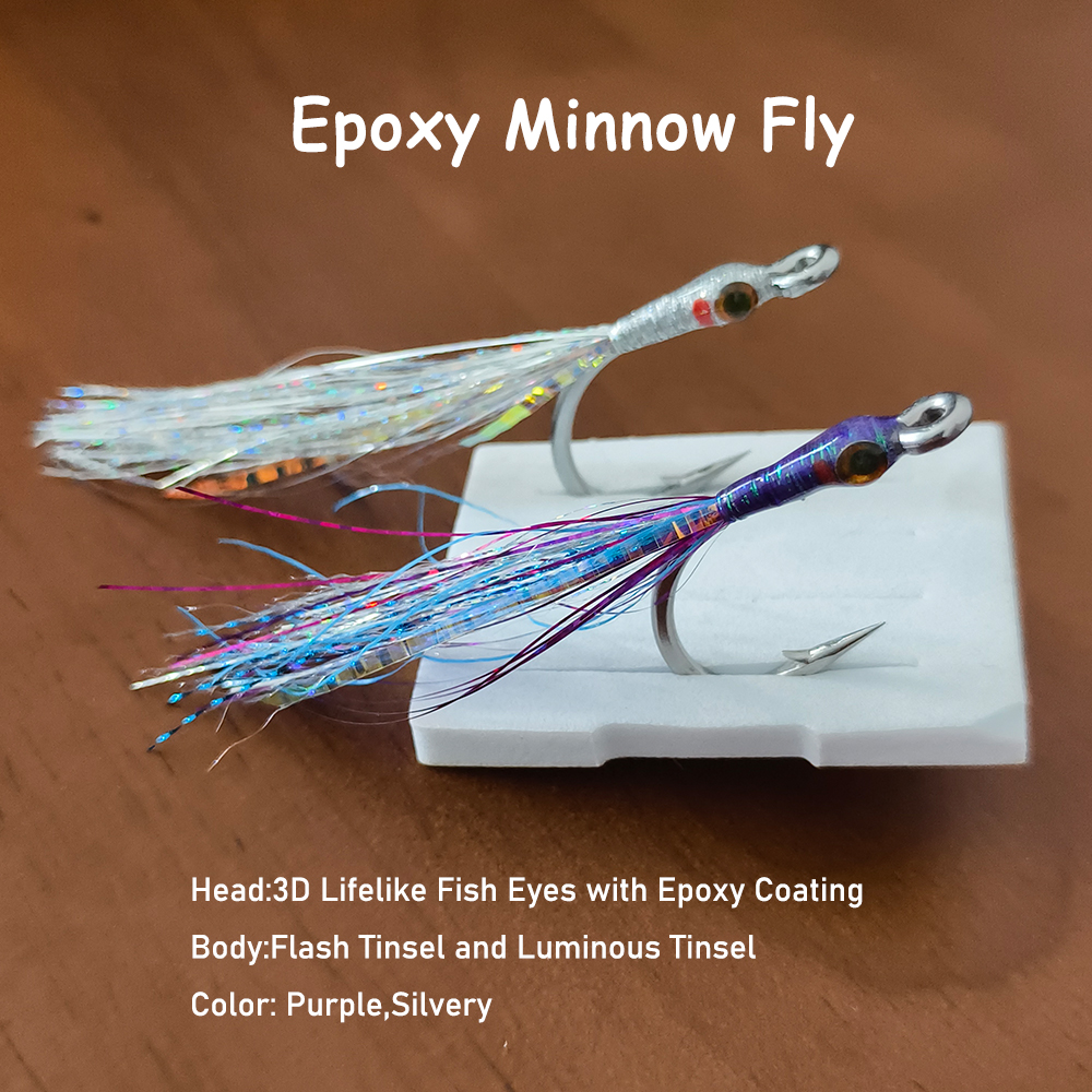 Saltwater Minnow Fly 4/0 Stain - Fishing Lure Swimbait recension och pris